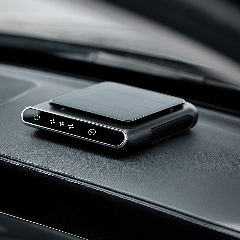 G1 display solar powered car purifier home desktop air purifier car negative ion oxygen bar