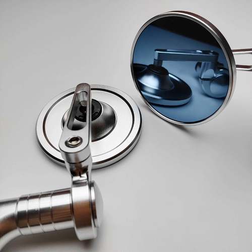 电动车九号后视镜mzmix/F90M/M95C小牛极核复古小圆镜鸡腿后视镜 - 图1