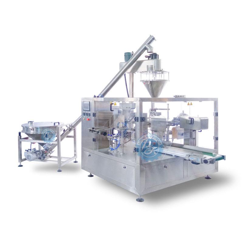 自立预制袋给袋式粉末包装机成品袋奶粉蛋白粉自动计量包装机设备 - 图3