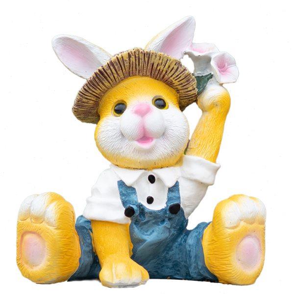 户外花园创意树脂可爱坐姿卡通兔子布置摆设庭院造景园艺装饰摆件,淘宝优惠券,粉丝福利购,淘宝优惠卷