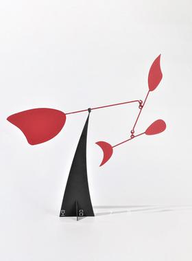 空合平衡动态摆件北欧莫兰迪色系金属样板间售楼处客厅书房装饰