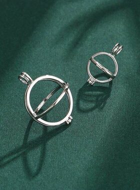 戴镂空空托笼吊坠扣头佩灯笼球香囊吊坠香丸球香薰随身纯铜女球球