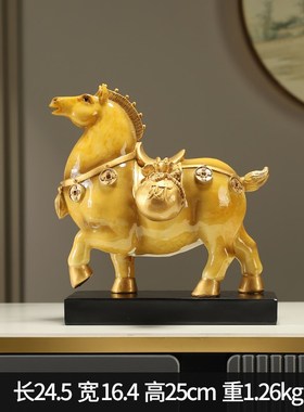 高端大气上档次办公室摆件老板董事长办公桌书房客W厅酒柜装饰品