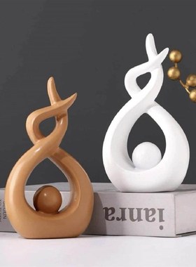 电视墙书柜书架书桌家具客厅家庭装饰品家居摆设饰品现代创意