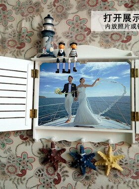 室内地中海风格蓝色百叶款客厅电表箱遮挡箱配电箱电表饰箱