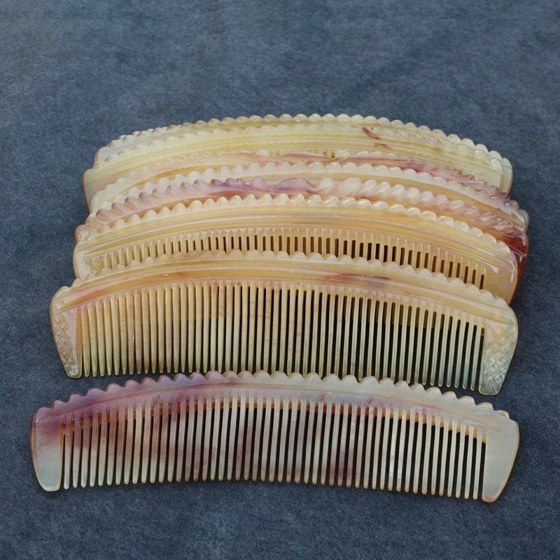 手工绵羊角头梳密齿宽粗齿个人护理洁头皮洗漱按摩梳子长厘米,淘宝优惠券,粉丝福利购,淘宝优惠卷