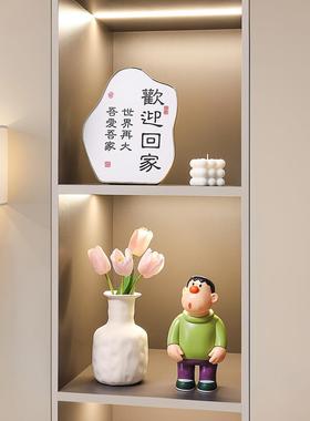 现代简约酒柜摆件轻奢高档电视柜客厅餐柜创意高端大气家居装饰