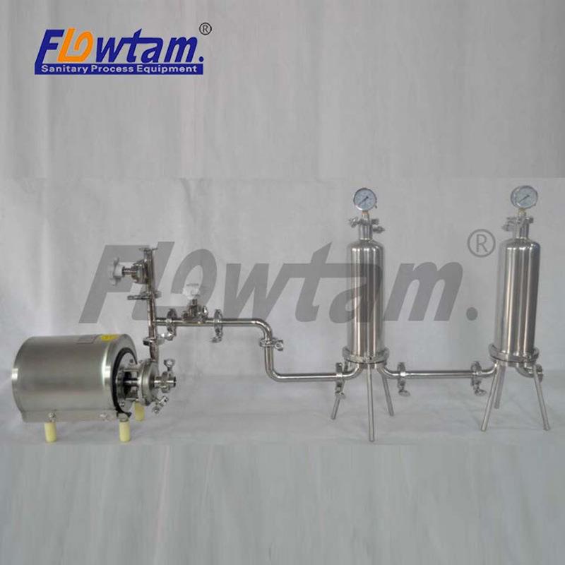 微孔膜过滤器离心泵配套果汁精密桶式不锈钢卫生级过滤设备 - 图3