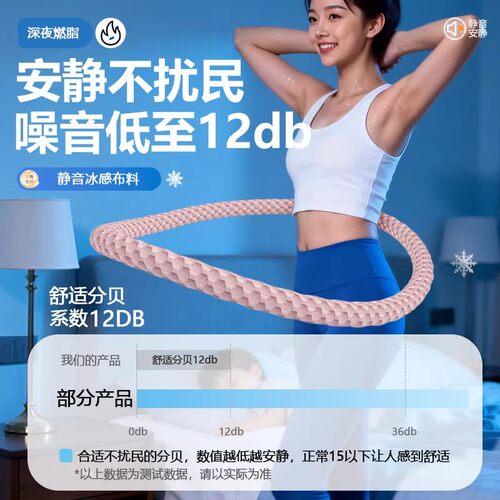 冰丝软体弹簧呼啦圈收腹加重减肥女瘦肚子成人专用神器健身燃脂 - 图3