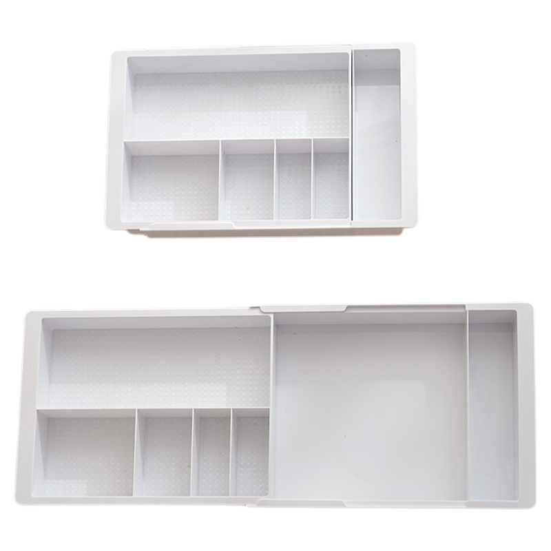 【悬挂款】日式抽屉分类收纳盒家用分格神器餐具文具化妆品整理盒 - 图3