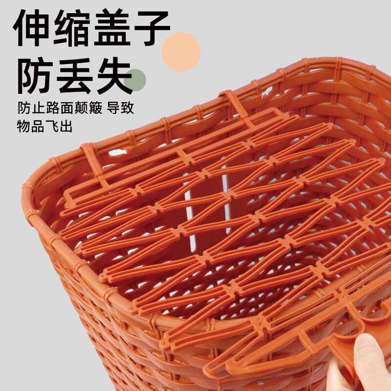 Electric car rear basket battery car storage bag basket storage box Yadi basket helmet placement artifact box blue