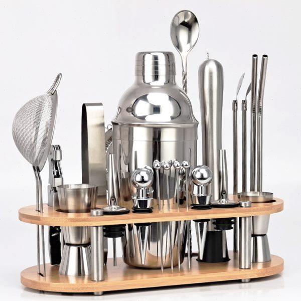 新手入门级不锈钢调酒器23件套波士顿鸡尾酒调制工具包三段摇酒壶,淘宝优惠券,粉丝福利购,淘宝优惠卷