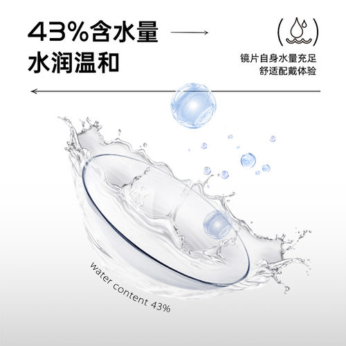 卫康隐形近视眼镜晨曦半年抛1片近视高清透明片旗舰店官方 - 图0