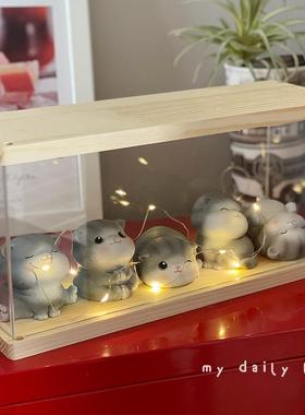 可爱治愈系小猫咪摆件迷你手办桌面工位情绪稳定神器女生礼物圣诞