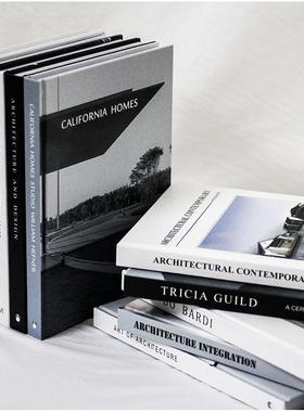 黑白灰外文装饰真书 建筑摄影小说系列装饰书样板房别墅摄影摆件