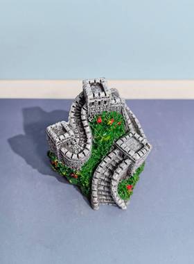 万里长城模型摆件烽火台儿童房桌面树脂装饰品北京旅游纪念嘉峪关