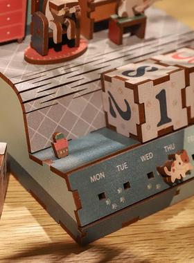 同趣拼装万年历 桌面摆件日历DIY创意装饰品生日礼物南京先锋书店