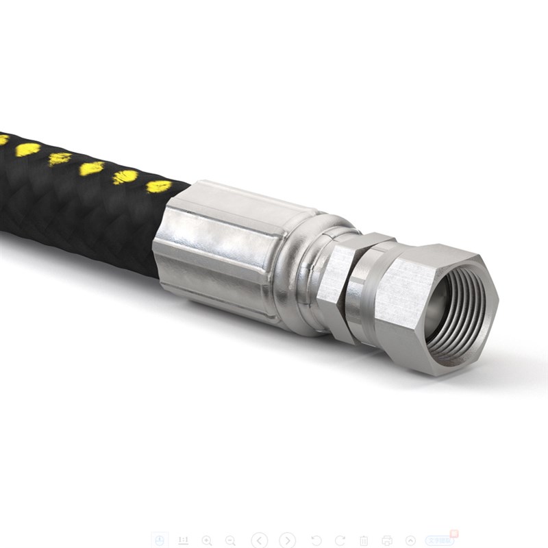 SAE100R12 EN856 4层6层液压软管钢丝缠绕橡胶管 4SP4SH高压油管 - 图0