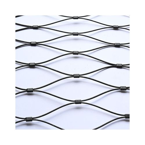 高空防坠钢丝绳网 商场天井防护网不锈钢卡扣绳网钢丝绳网 - 图3