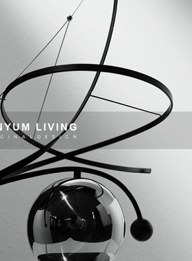 现代轻奢样板房间酒店创意软装饰品家居客K厅玄关抽象几何艺术摆