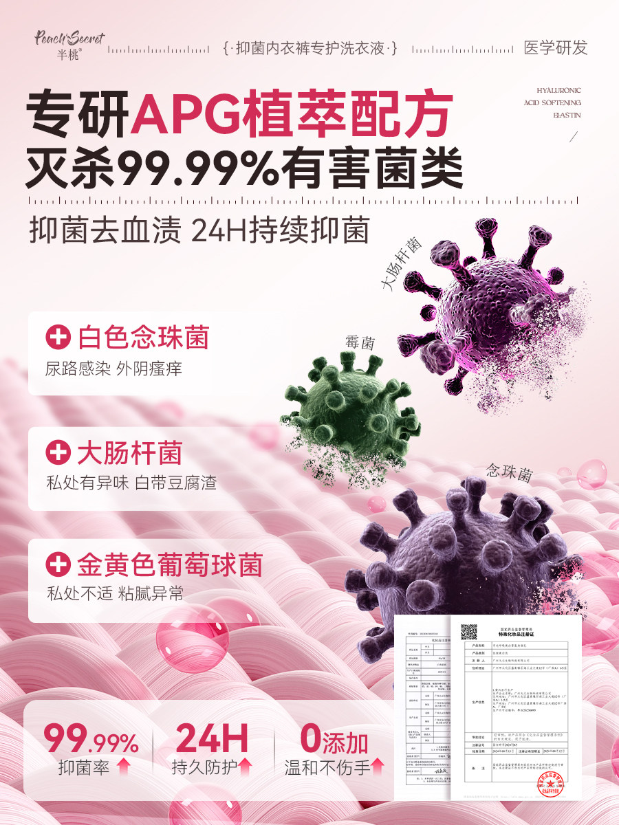 德国内衣内裤洗衣液专用女士抑菌杀菌温和去血渍孕妇内裤清洗液,淘宝优惠券,粉丝福利购,淘宝优惠卷