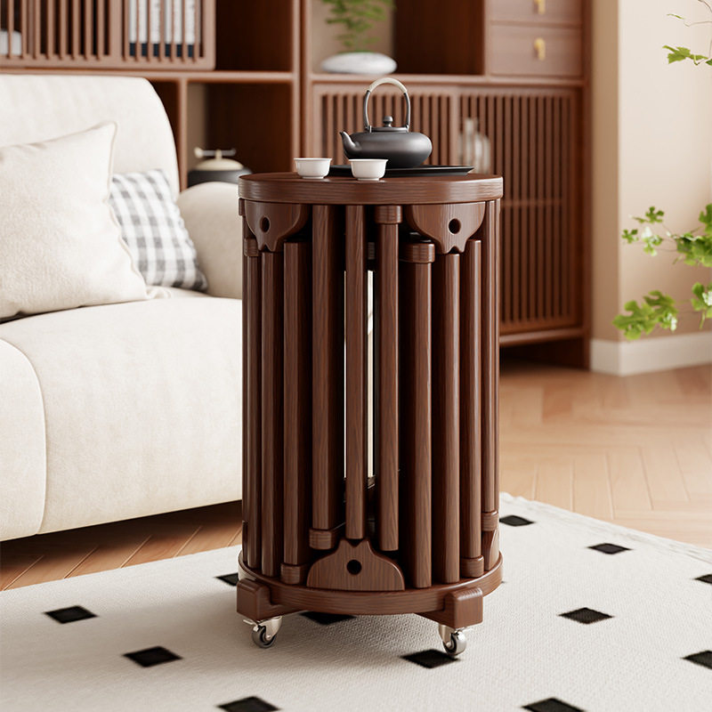 实木凳子可叠放圆凳新中式茶几滑轮椅子家用叠叠乐会客餐桌板凳,淘宝优惠券,粉丝福利购,淘宝优惠卷