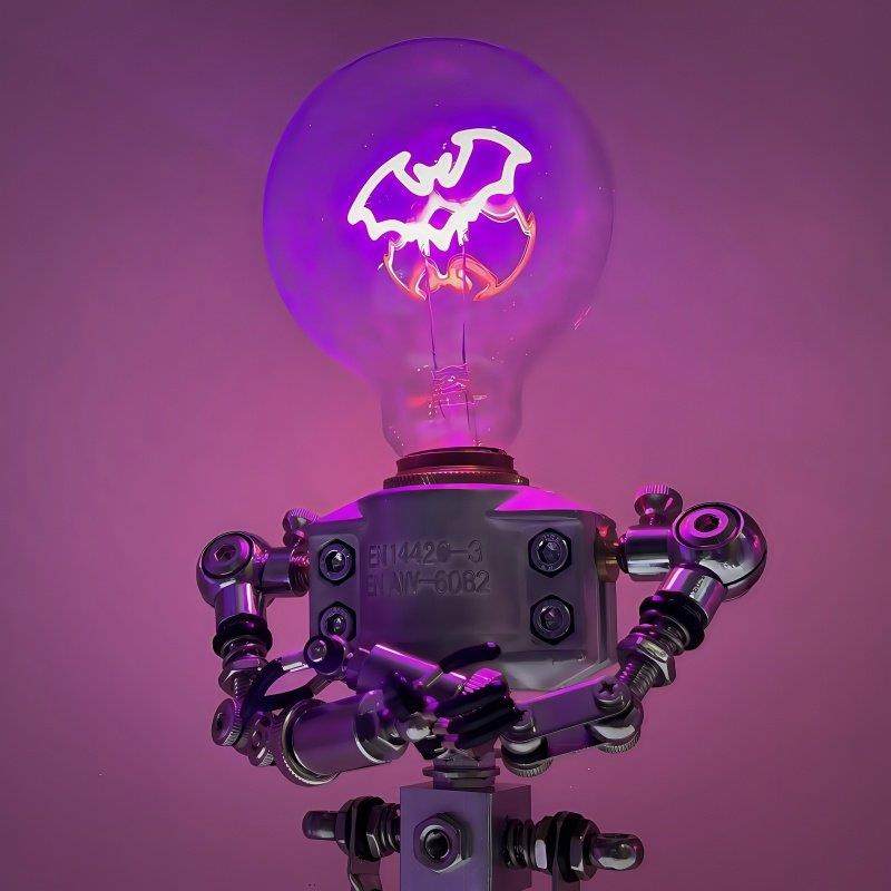 创意男朋友生日礼物电竞房机器人氛围灯补光灯USB工业风台灯摆件,淘宝优惠券,粉丝福利购,淘宝优惠卷