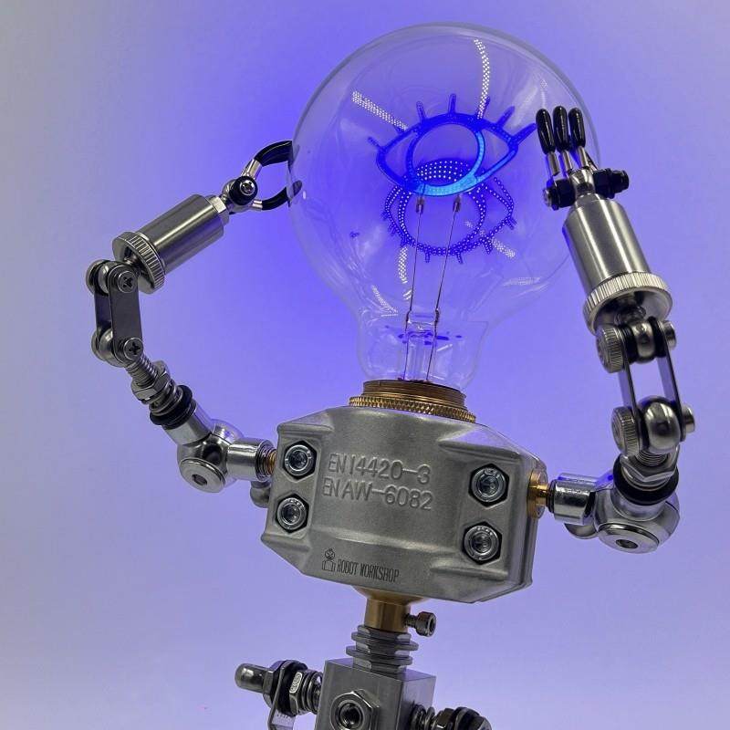 创意男朋友生日礼物电竞房机器人氛围灯补光灯USB工业风台灯摆件,淘宝优惠券,粉丝福利购,淘宝优惠卷