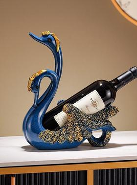 招财马摆件工艺品马红酒架摆件酒柜装饰品家用客厅马酒架轻奢高档