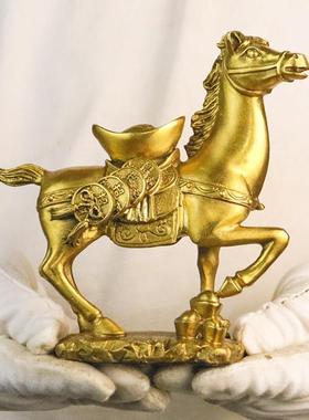 黄铜马摆件马上有钱马上封侯马上赢马上有才马上猴马上元宝礼品