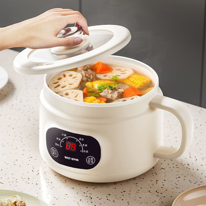 电煮锅家用多功能全自动小型不粘内胆智能电陶炉1人2迷你小电饭锅 - 图3