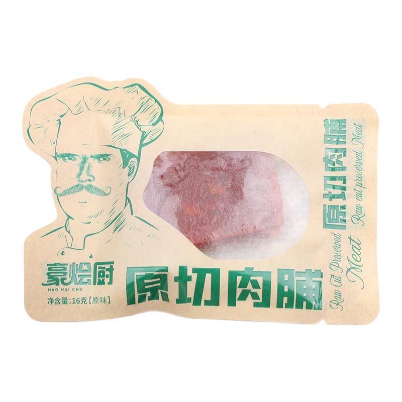 Hao Braised Chef's shredded meat jerky strips original cut meat cubes meat jerky sauce spicy original chicken jerky casual snacks