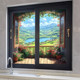 Fully blackout anti-peep frosted electrostatic window glass sticker