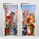 Zootopia entrance elevator door high-end decoration