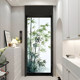 Elevator door magnetic stickers with fresh green plants and high-end feel