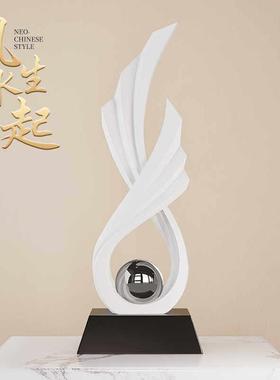 风生水起艺术摆件酒柜装饰品轻奢高级感客厅乔迁新居礼品高档大气