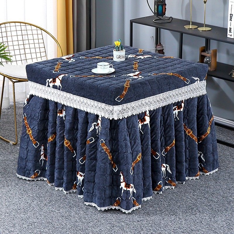 冬季电炉罩烤火罩加厚家用电暖炉桌布套麻将机罩正方形裙式取暖被,淘宝优惠券,粉丝福利购,淘宝优惠卷