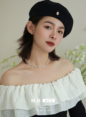 鱼头星星设计感饰品官方时尚流苏珍珠项链女生百搭礼物送女友正品