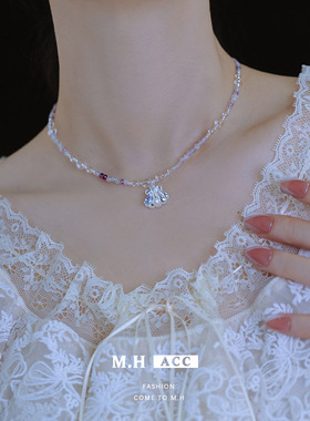 鱼头星星海边度假风感轻奢项链女生锁骨链贝壳吊坠官方正品礼物潮