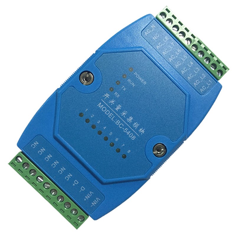 百斯特8路交流开关量(市电)采集模块BC-5408 - 图0