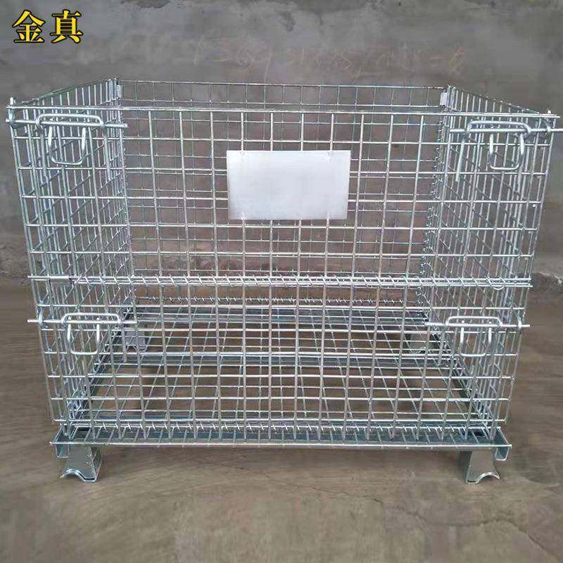 折叠仓储笼金属周转箱仓储笼周转车可加脚轮笼车移动收纳网格,淘宝优惠券,粉丝福利购,淘宝优惠卷