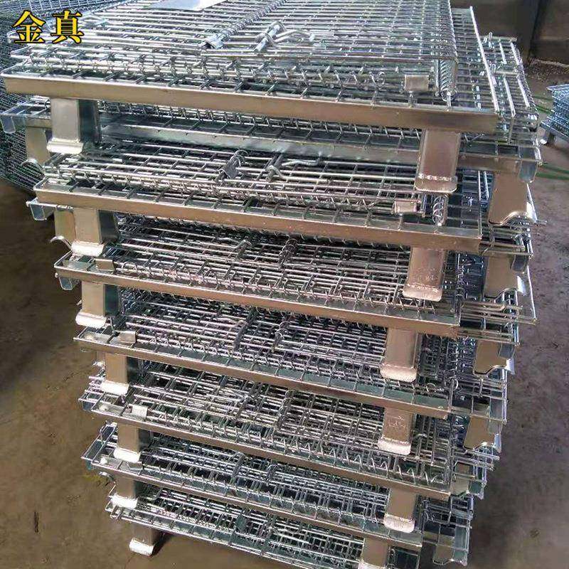 折叠仓储笼金属周转箱仓储笼周转车可加脚轮笼车移动收纳网格,淘宝优惠券,粉丝福利购,淘宝优惠卷