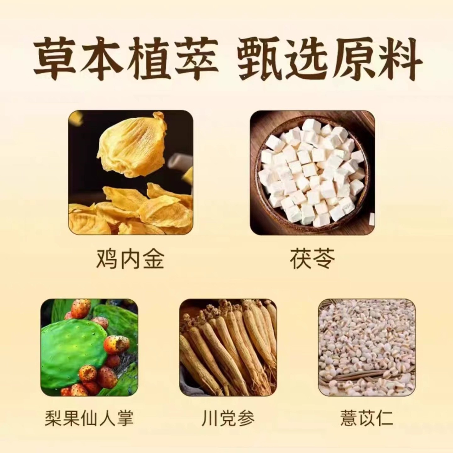李时珍鸡内金茯苓党参薏米汤官方正品直播同款草本萃取源厂直发 - 图0