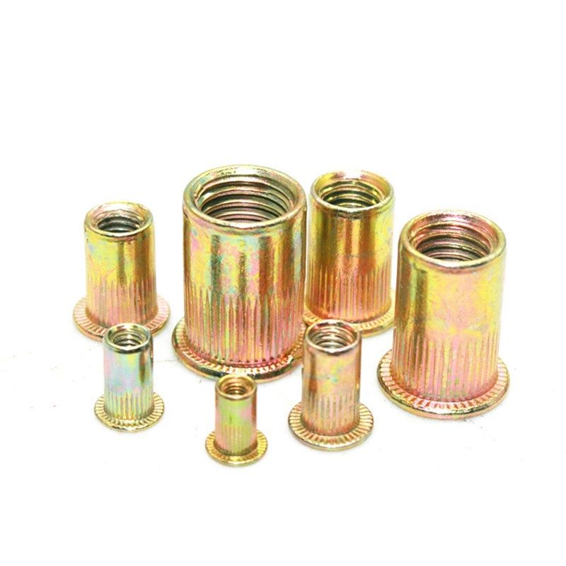 跨境 150PCS盒装 铆螺母套装M3-M10平头竖纹拉铆螺母组合拉帽螺帽,淘宝优惠券,粉丝福利购,淘宝优惠卷