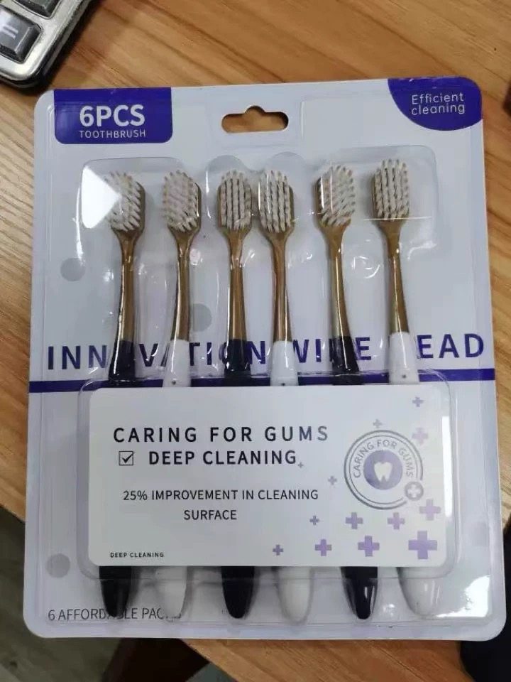 新款牙刷软毛成人高档宽头女男士专用家庭装家用待客