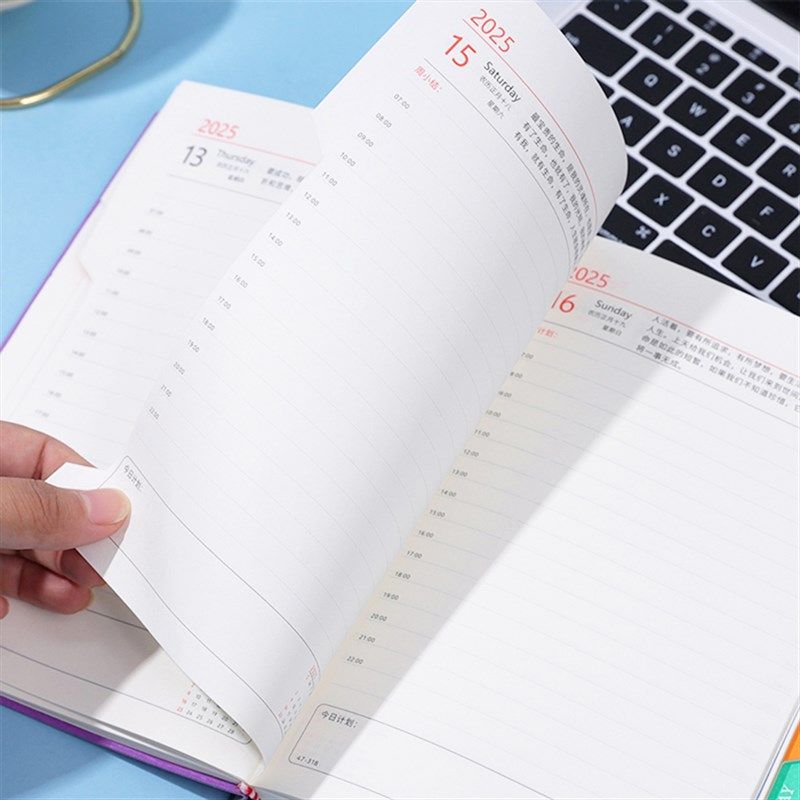 年新款日程本页每天一页月份索引计划表笔记本子工作日志周计划本,淘宝优惠券,粉丝福利购,淘宝优惠卷