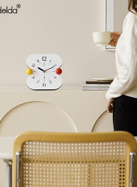 ndld客厅家居饰品入户玄关装饰电视柜酒柜桌面摆放式时钟