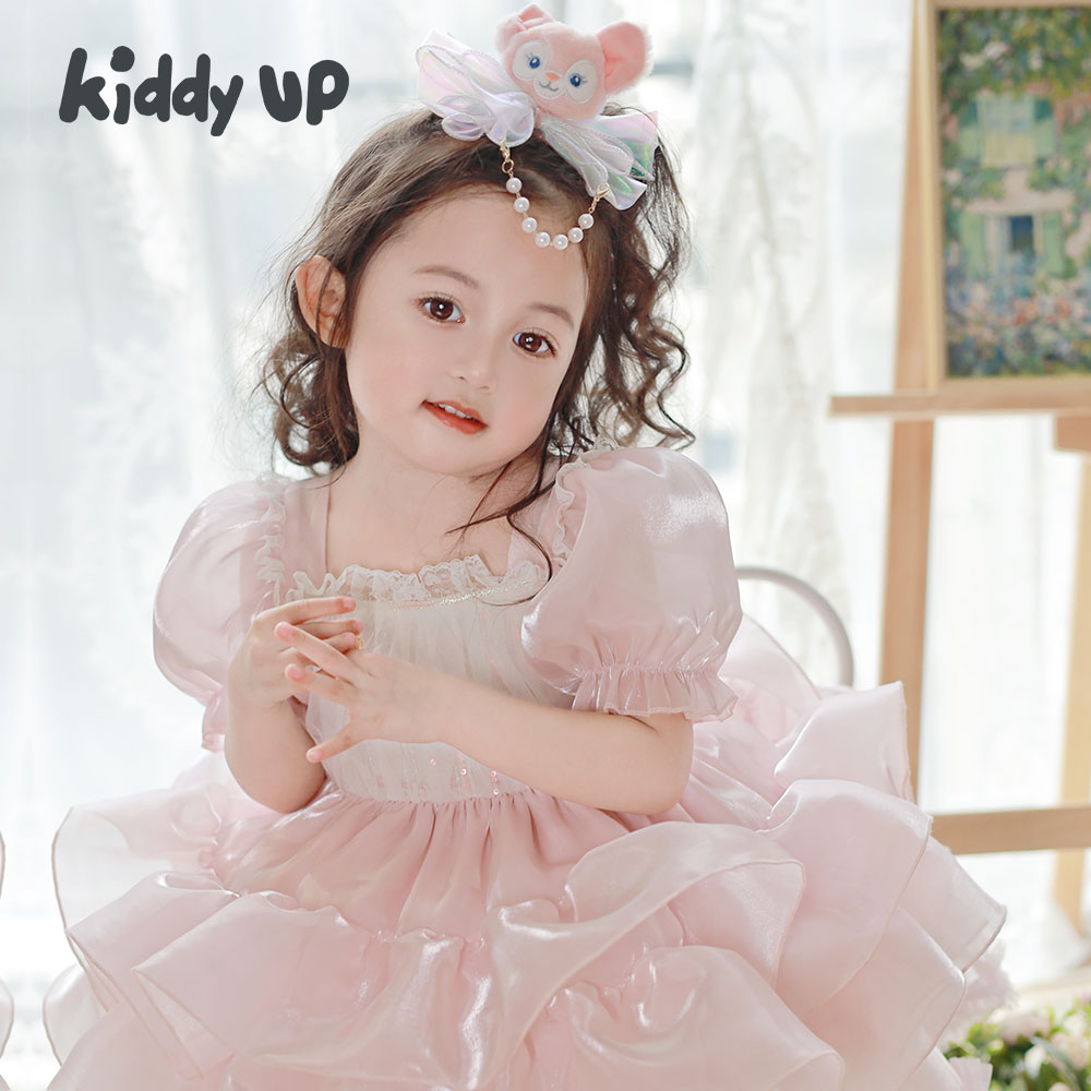 KIDDY UP女童玲娜贝儿粉粉狸泡泡袖蛋糕裙洛丽塔裙小公主裙