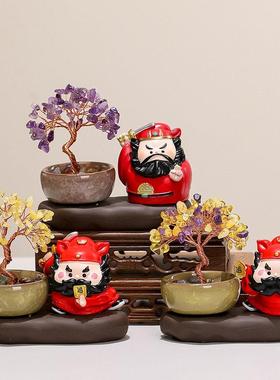 钟馗在此职场镇小人工位办公室装饰桌面摆件治愈情绪稳定神器礼物