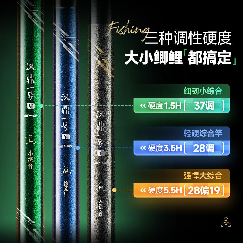 一号五代鱼竿鱼杆手杆钓鱼竿钓竿碳素鲫鱼竿手竿小综合竿5代 - 图2